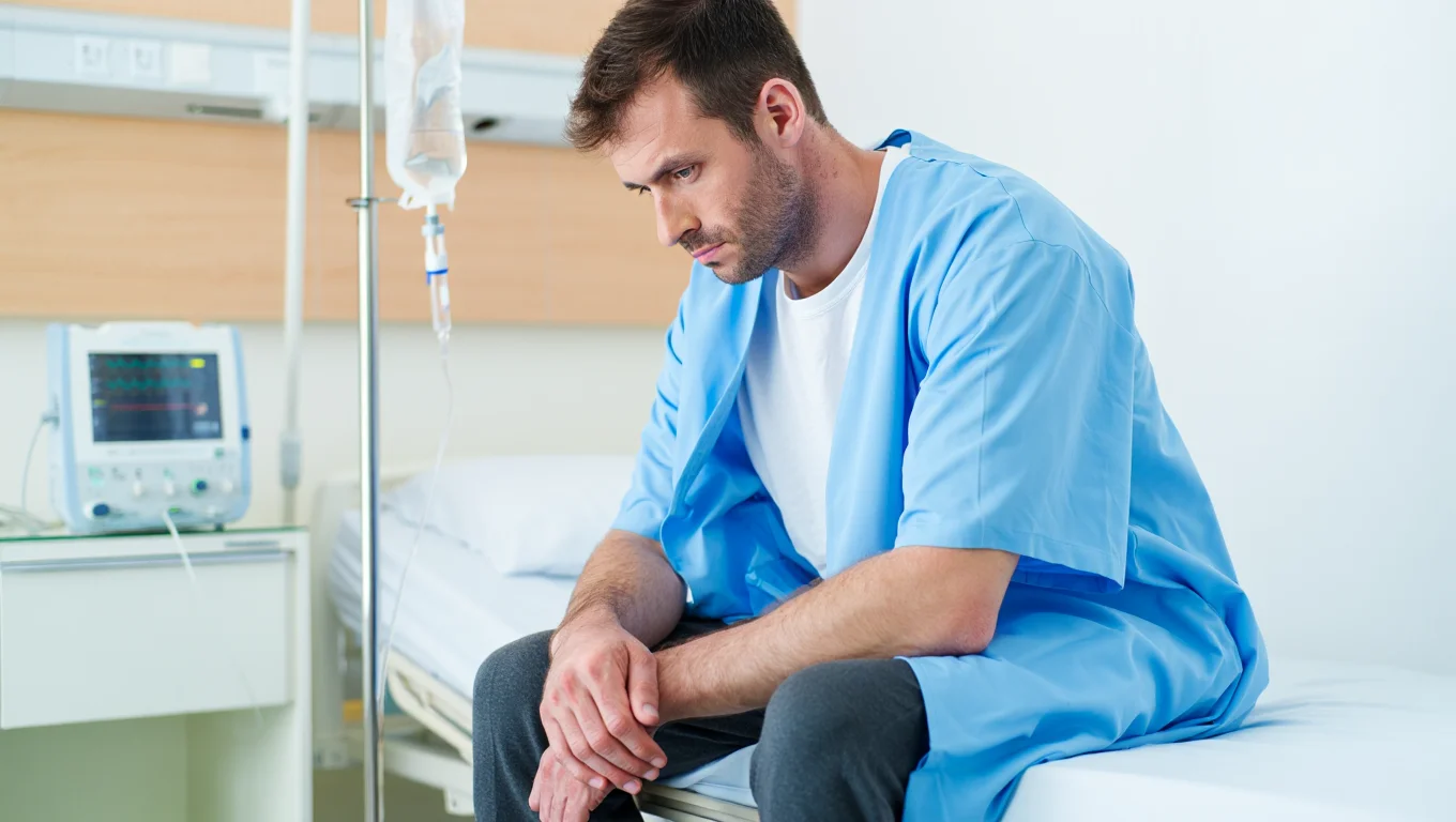Мужчина в клинике
